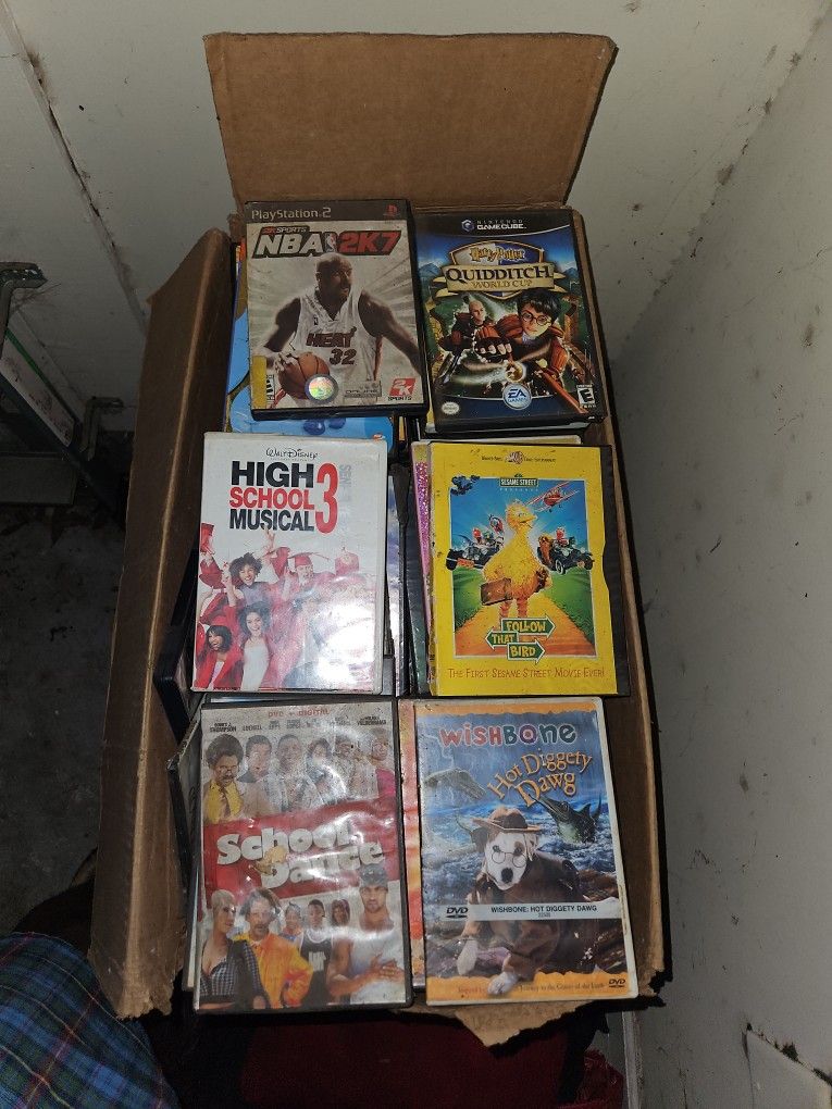 100s Of Random Movies And Games