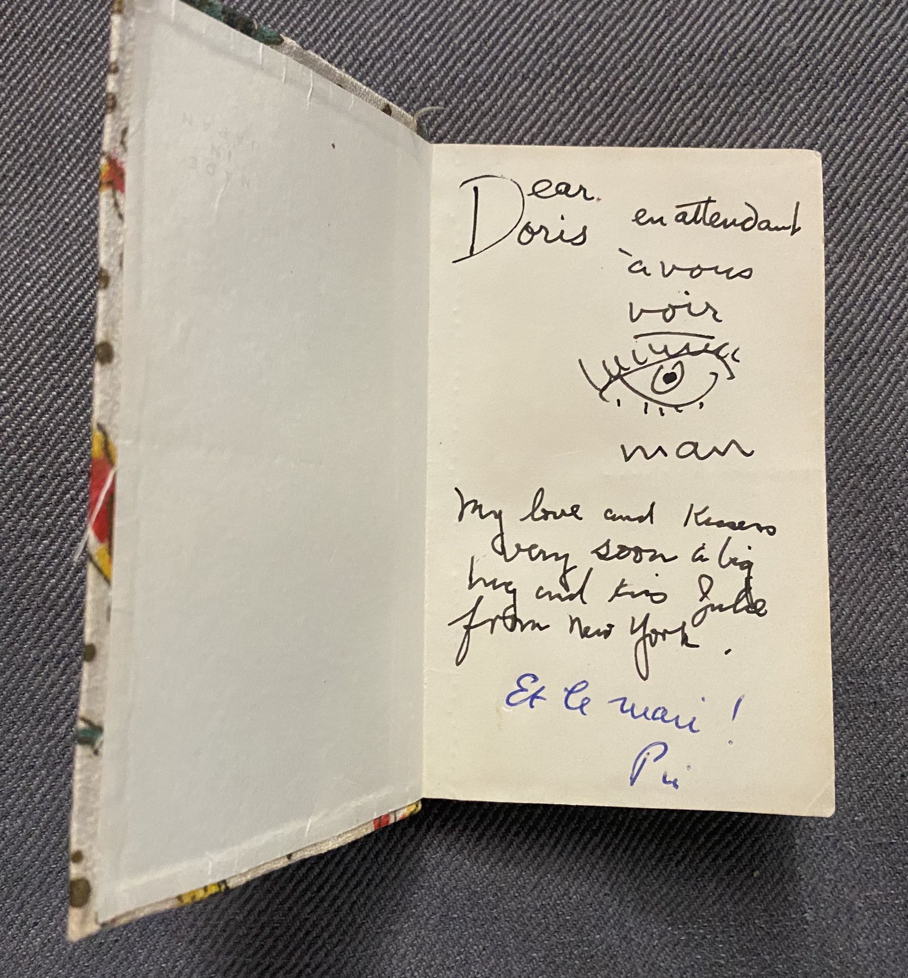 Man Ray-Autographed Decorated Notepad