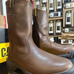 WORK BOOTS//🥾CATERPILLAR DRAWBAR SUMMER BROWN// Soft Toe // and Steel Toe // Different Sizes Available// 