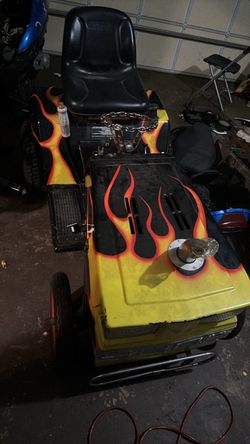 Hot rod race mower