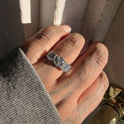 Moissanite Engagement Ring 