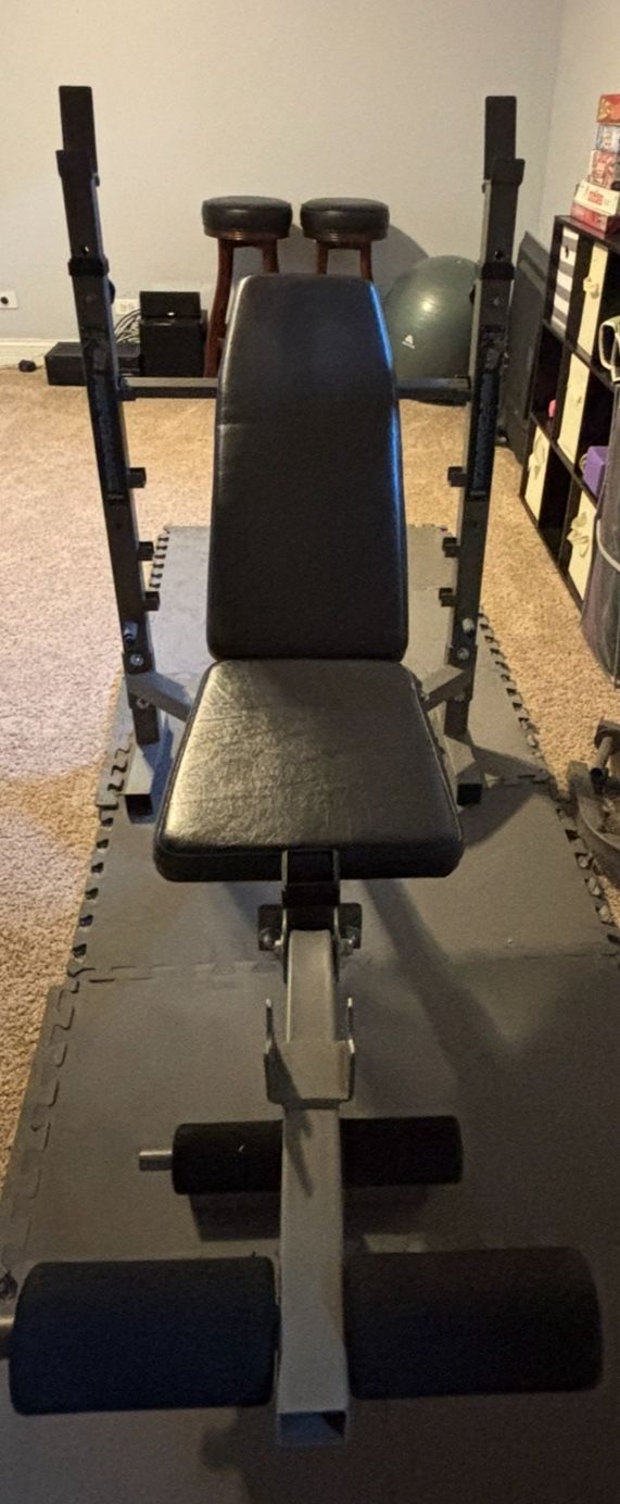 Weight Bench, Weights, Bench Bar