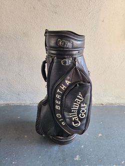 Callaway Big Bertha ⛳️  Golf Clubs Bag Black Leather Carry Cover