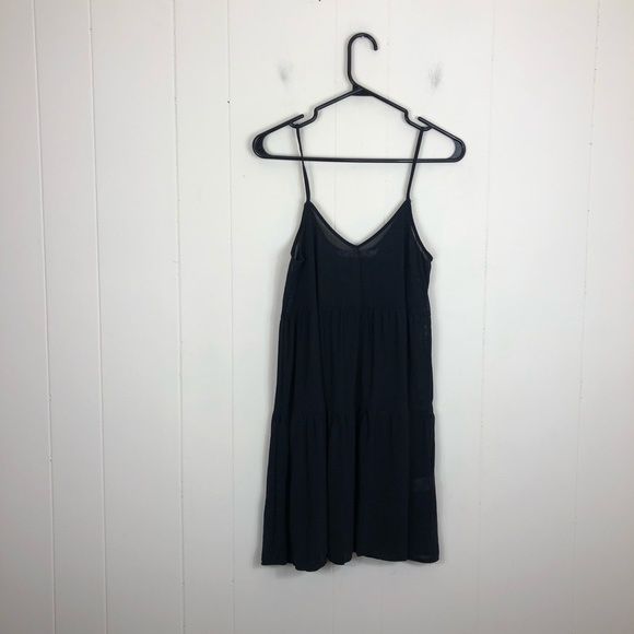 Twik Sheer Black Babydoll Chemise Sz S