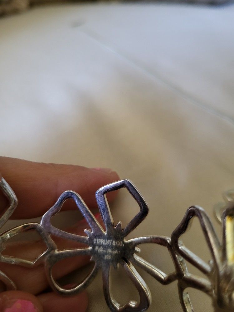 Flower Cuff Bracelet, Necklace And Ring