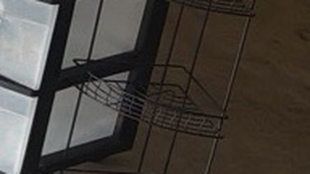 Black Wire Corner Shelf