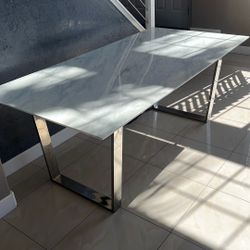 Italian Dining Table Faux Marble 