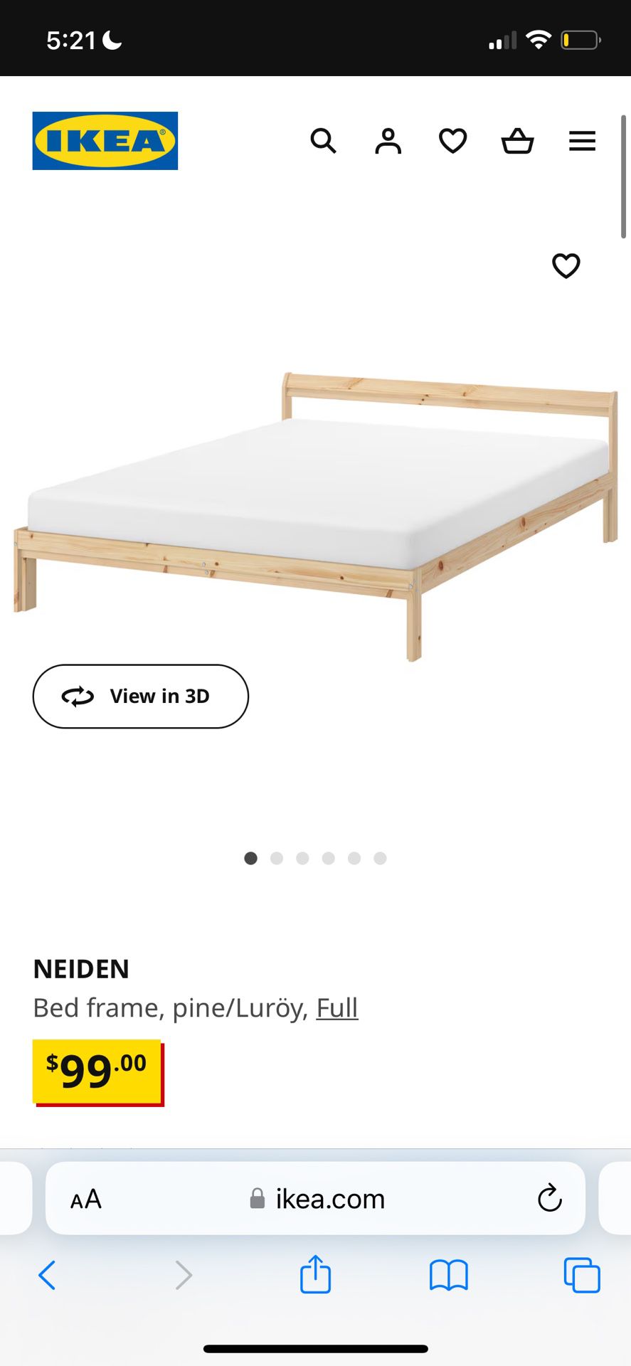 Free IKEA Neiden Bed frame 