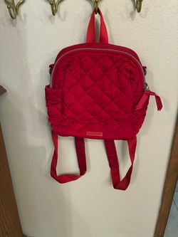 Vera Bradley Red Quilted small Backpack