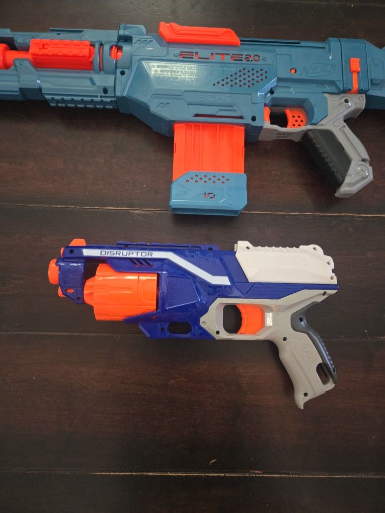 Nerf Guns Elite And Disruptor