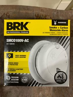 🚨 BRK SMCO100V-AC Smoke & CO Alarm – Brand New! ✅