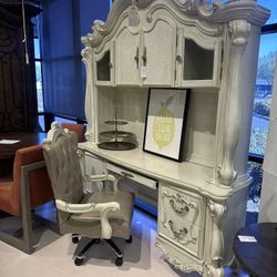 Aico Furniture Desk With Hutch And Chair