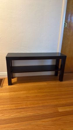 Black bench / side table 18” x 35.5” x 10.25”