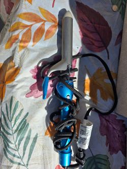 Curling Iron with Blue Handle