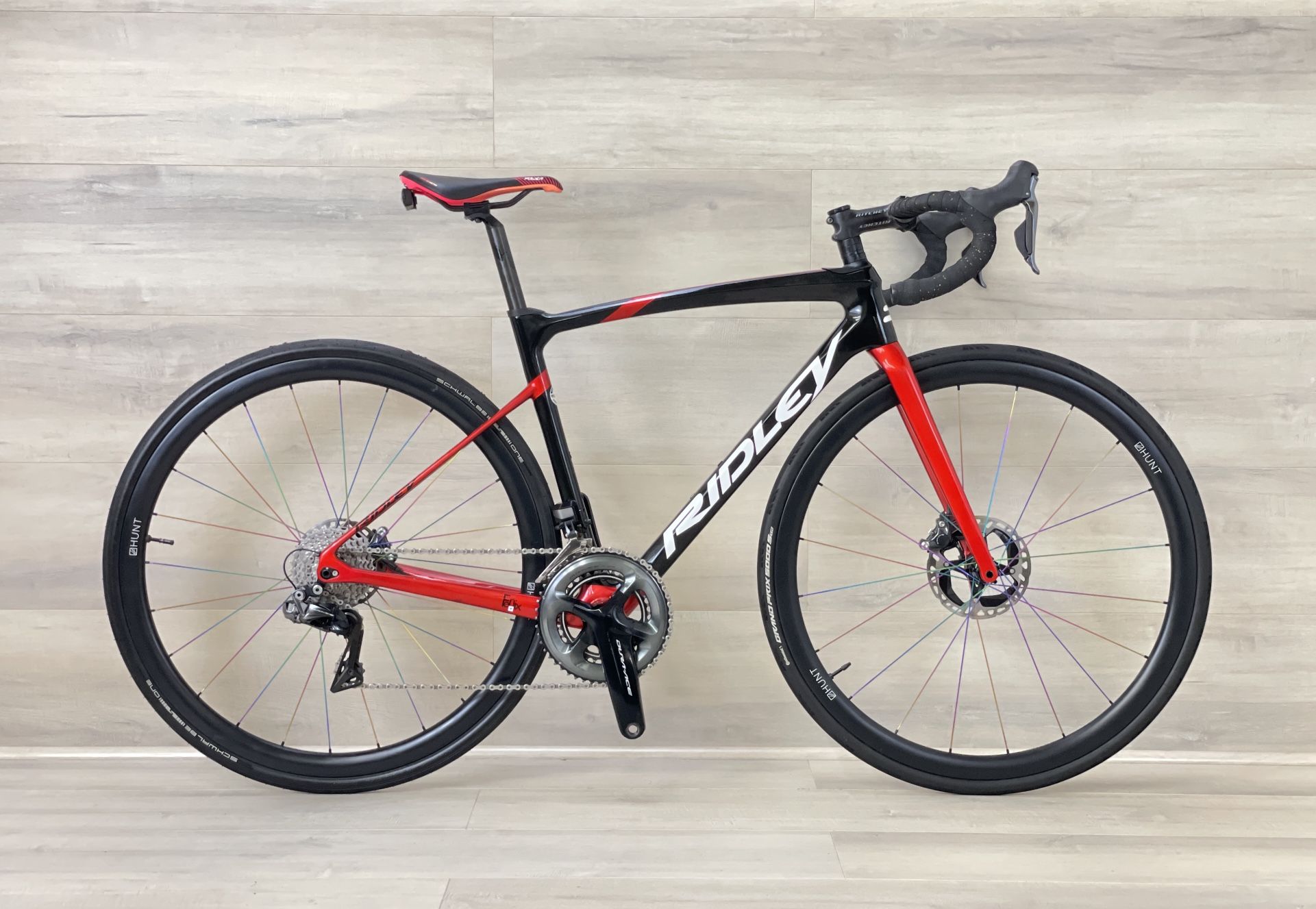 Ridley Fenix R Shimano Dura-Ace di2, Size - 48 X-Small , Hunt carbon wheels
