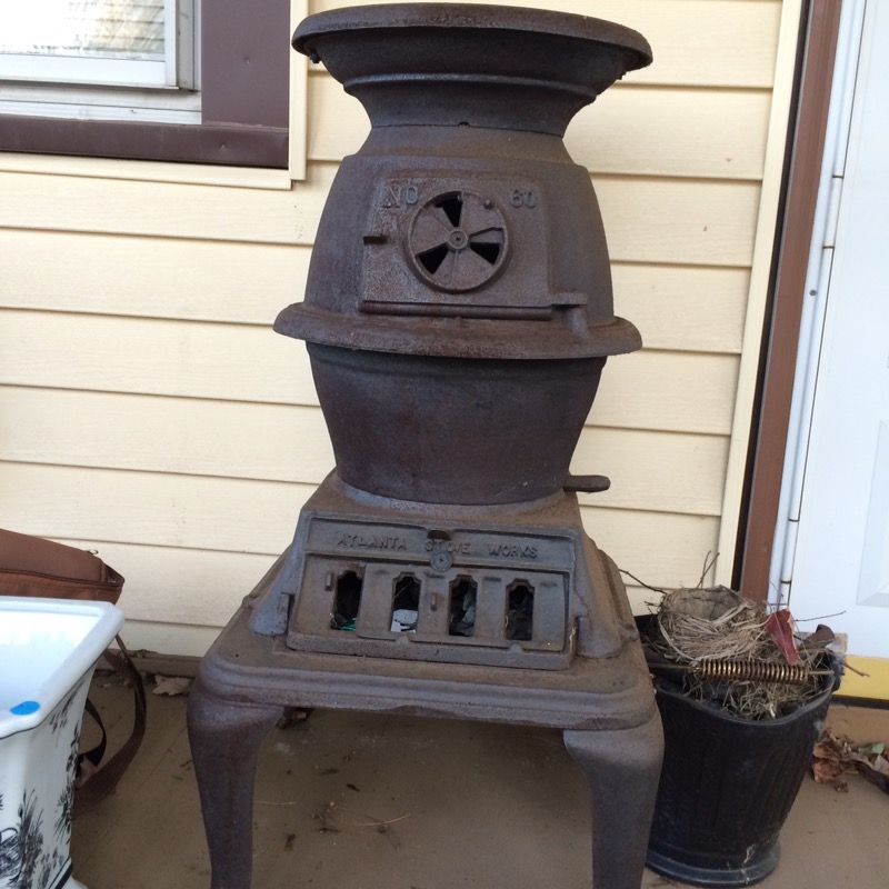 Pot belly stove Atlanta coal stove no. 60 with coal bucket for Sale in  Pocono Pines, PA - OfferUp