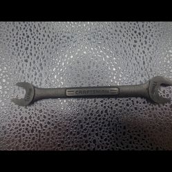 Sears Craftsman USA VV 44504 10 MM - 11 MM Double Open End Wrench Metric Used