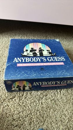 Anybodys guess board game