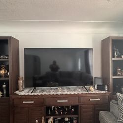 Real Wooden TV stand and shelves