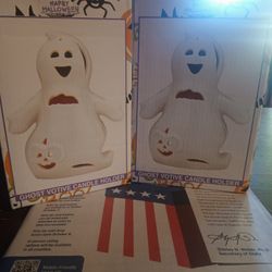 Ghost Candle Holder 6"