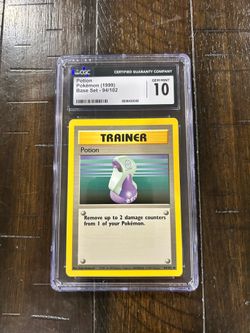 Potion CGC 10 94/102 Base Set Trainer Regular Common ENG Pokemon TCG 1999