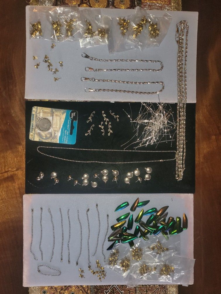 Jewelry Making Findings w/Beetle Wings.