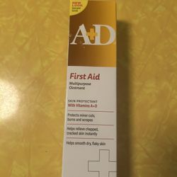 A+D First Aid Ointment Skin Protectant With Vitamins A&D Relieve Cracked Skin 