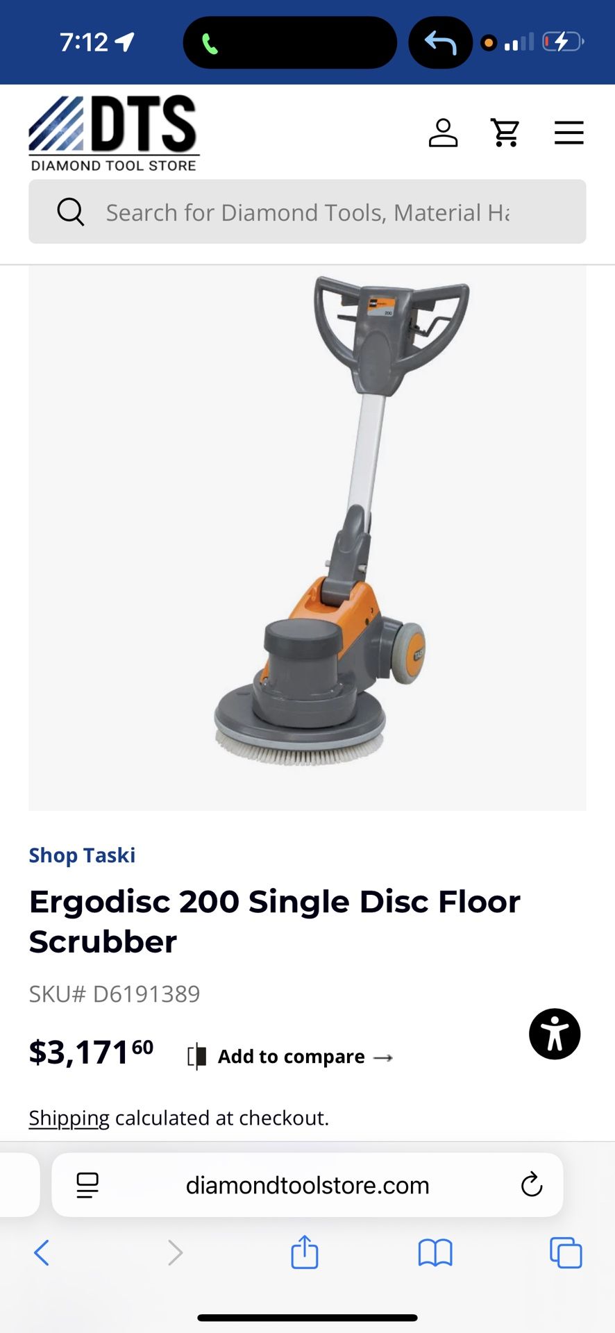 Ergodisc 200 Single Disc Floor Scrubber