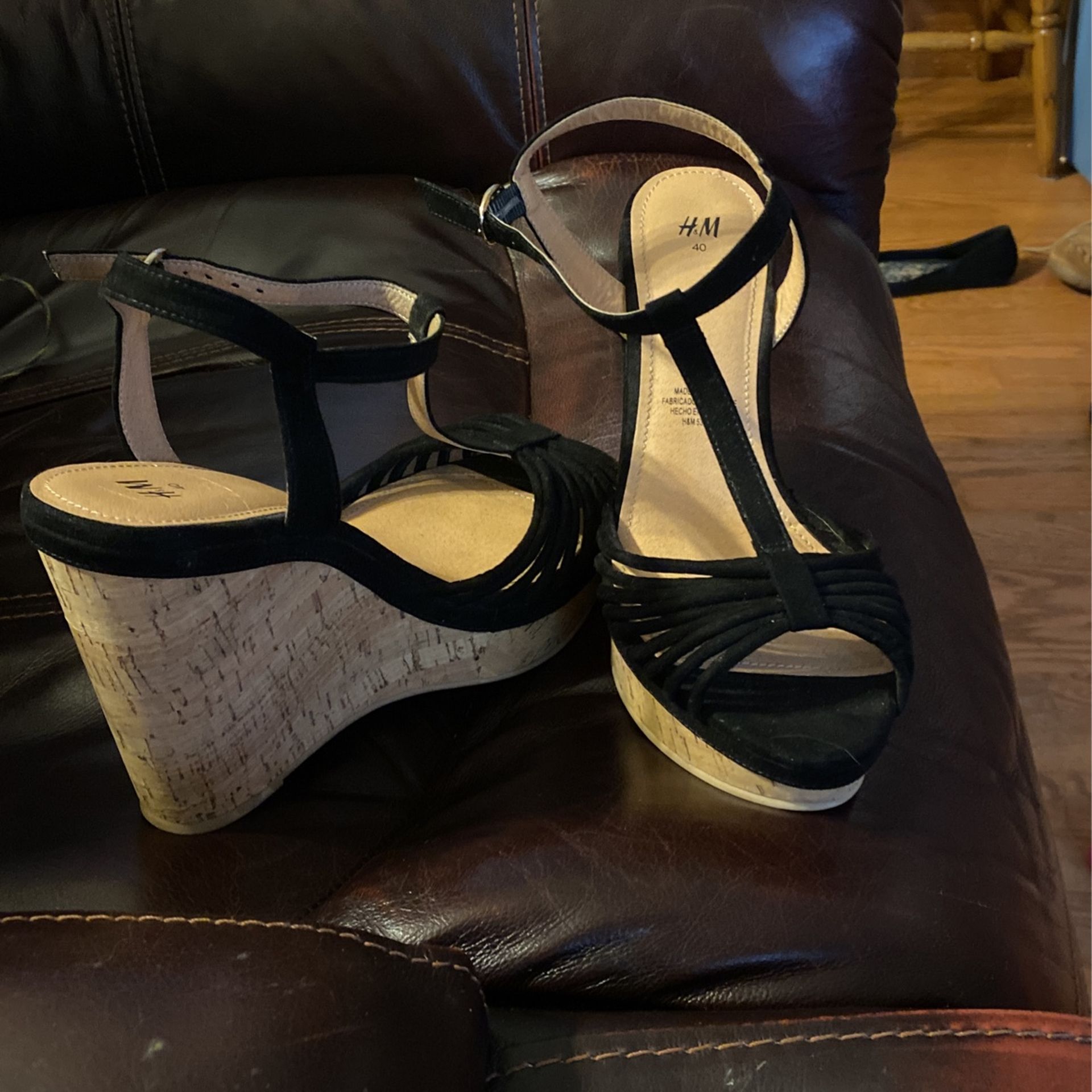 Beautiful Women’s Sized 8.5 High Wedges Worn ONCE! Perfect Condition