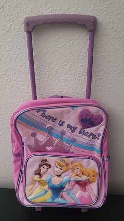Rolling princess backpack