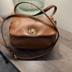 Lauren Ralph Lauren OS Seasonless BSR Lauren Tan Puffy Shoulder Bag