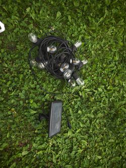 Garden,gazebo outdoor led lights with working solar panel but missing micro usb port for wire charging