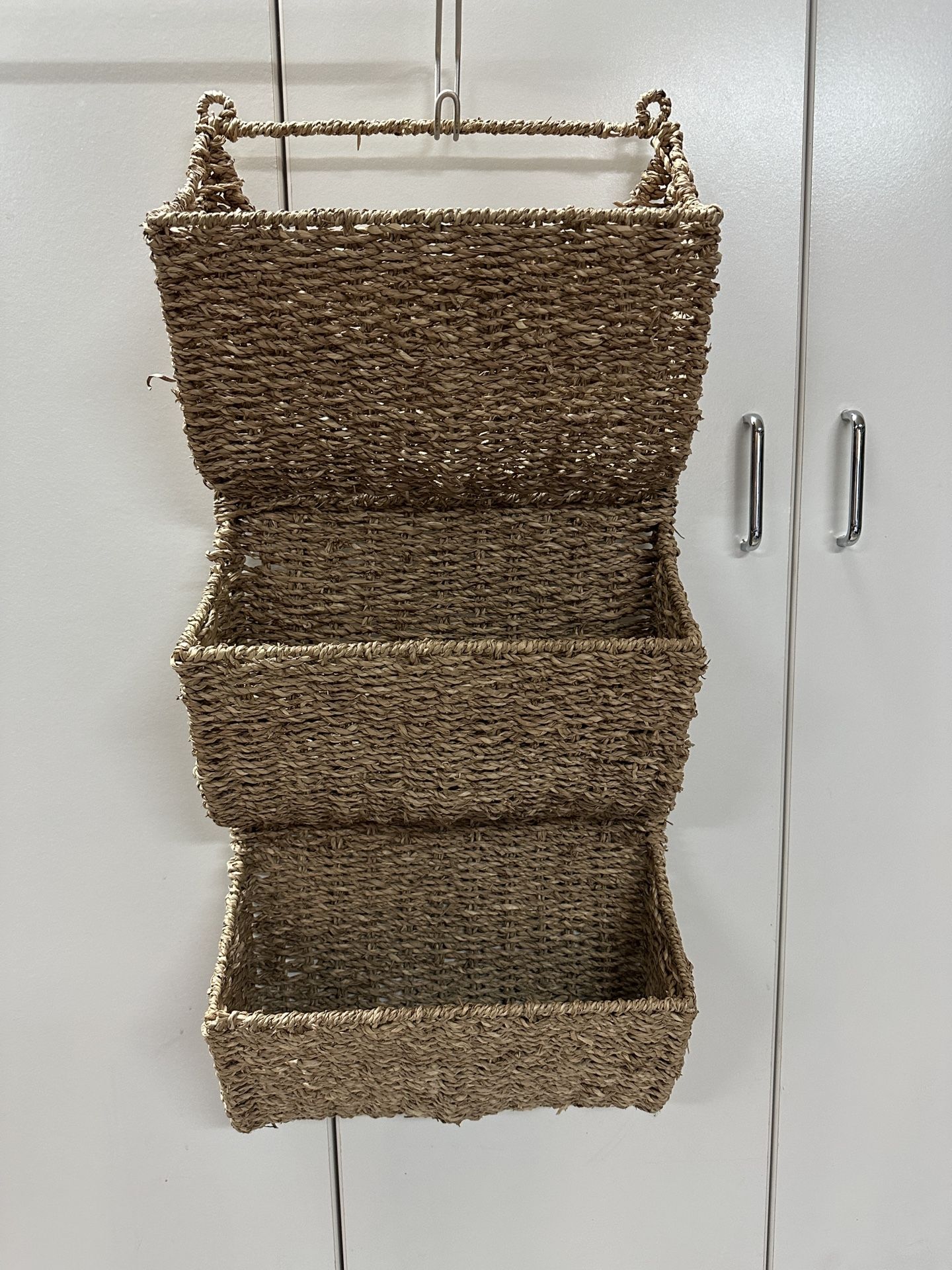 Wicker Wall Mounted Magazine Rack