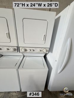 Whirlpool combo 24”W stackable washer and dryer top load electric (#346) SEE PRICE DESCRIPTION