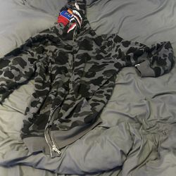 Bathing Ape camo Zipup XXL