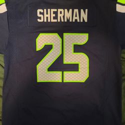 Richard Sherman Seahawks Jersey Kids Xl, Womens S/M