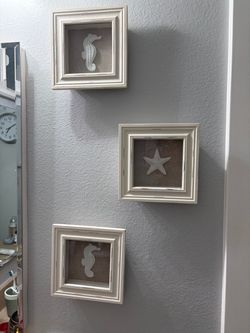 Coastal Shadow Box Wall Decor Set of 3