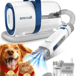 Oneisall Dog Hair Vacuum & Dog Grooming Kit
