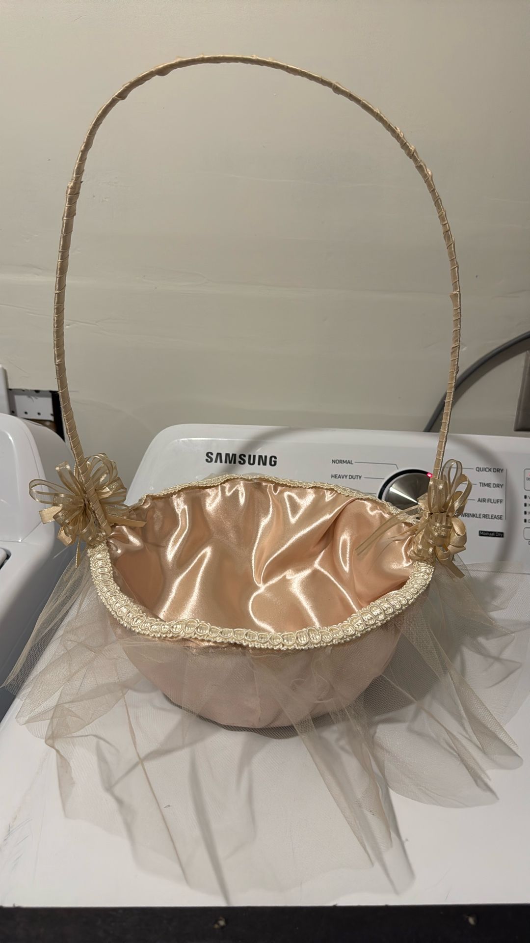 Flower Girl Basket Rose gold
