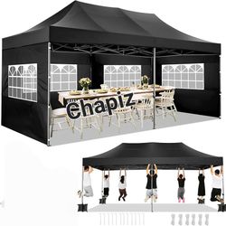 10x20 POP UP wedding party tent outdoor Easy  canopy tent With Sides Gray  FOR SALE Carpa