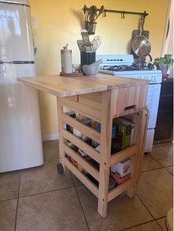 IKEA Wood Kitchen Cart