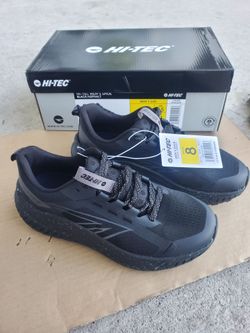 Hi-Tec Men's Shoes Hi-Tec Black Athletic Trail Runners size 8