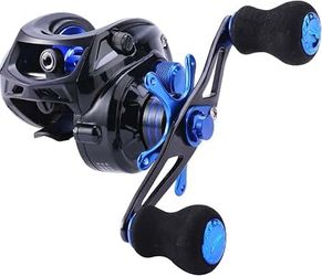 Baitcasting Reel, 7.0:1 Gear Ratio Super Smooth Power, 9 + 1 Shielded Ball Bearings Anti-Corrosion Baitcaster Ree