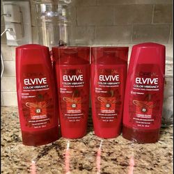Set of 4 L’Oréal color vibrancy shampoo conditioner set•12.6oz•all for $10