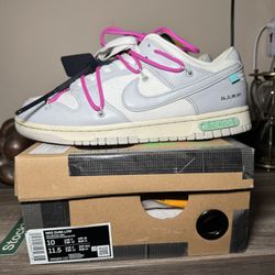 Size 10 Nike Dunk Off-White