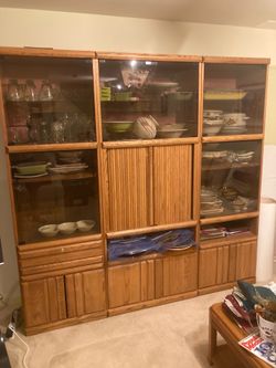 3 Piece Entertainment/Display Cabinet
