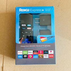 Roku Express 3710X Digital Streamer With Analog Composite RCA AV Output for CRTs. Excellent Condition on original box