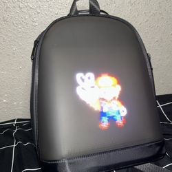 LED Backpack with Bluetooth and WiFi installed with manual inside