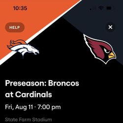 Pre Season Cardinals Vs Broncos 