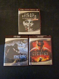 HD DVD Movies - Lot of 3 - King Kong, Riddick, Dead Silence